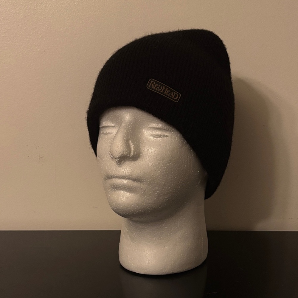 RedHead Classic Black Knit Beanie Hat‎